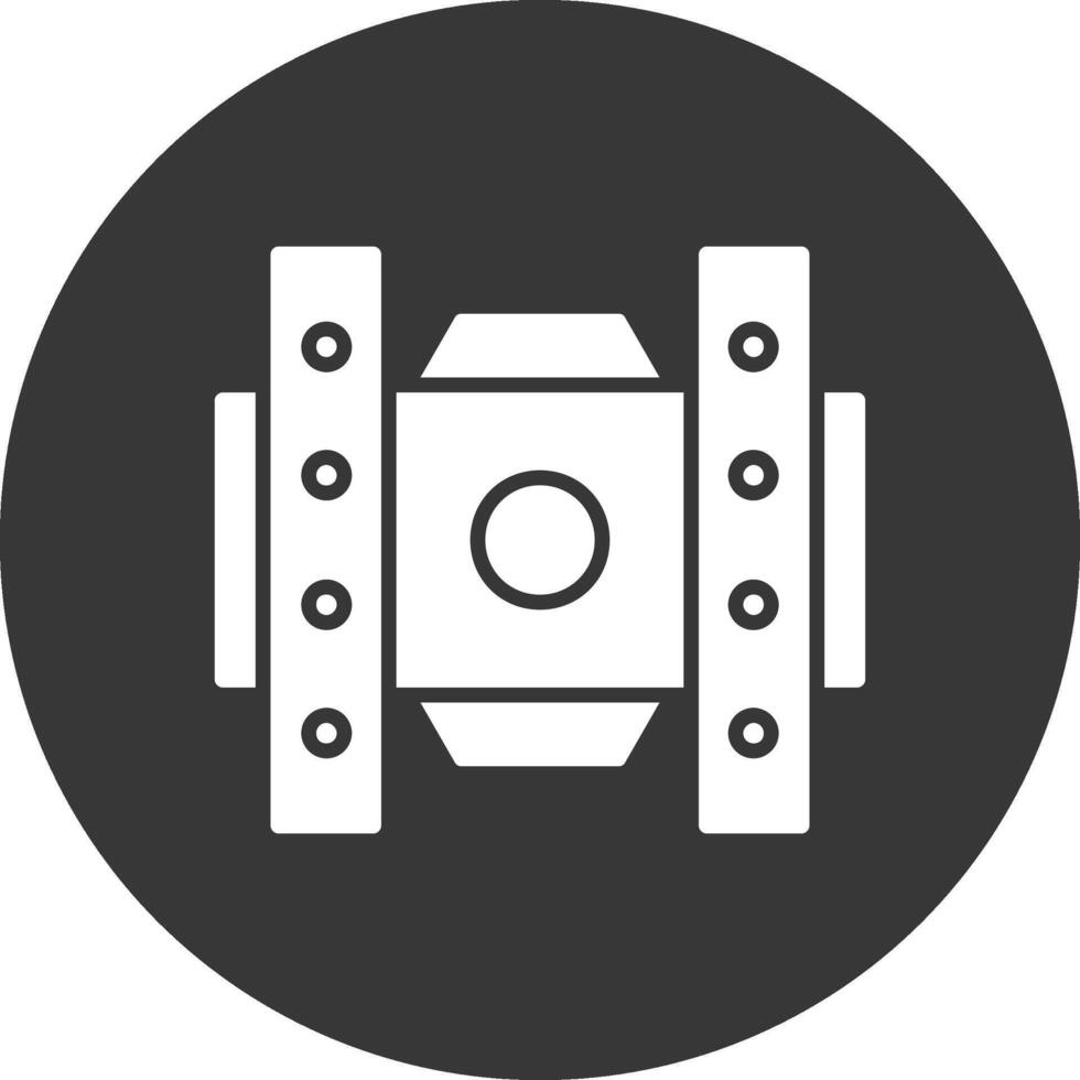 supporto glifo rovesciato icona vettore