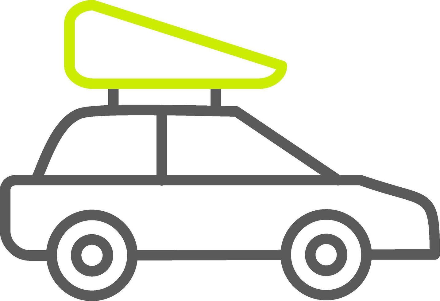 icona a due colori della linea dell'auto di famiglia vettore