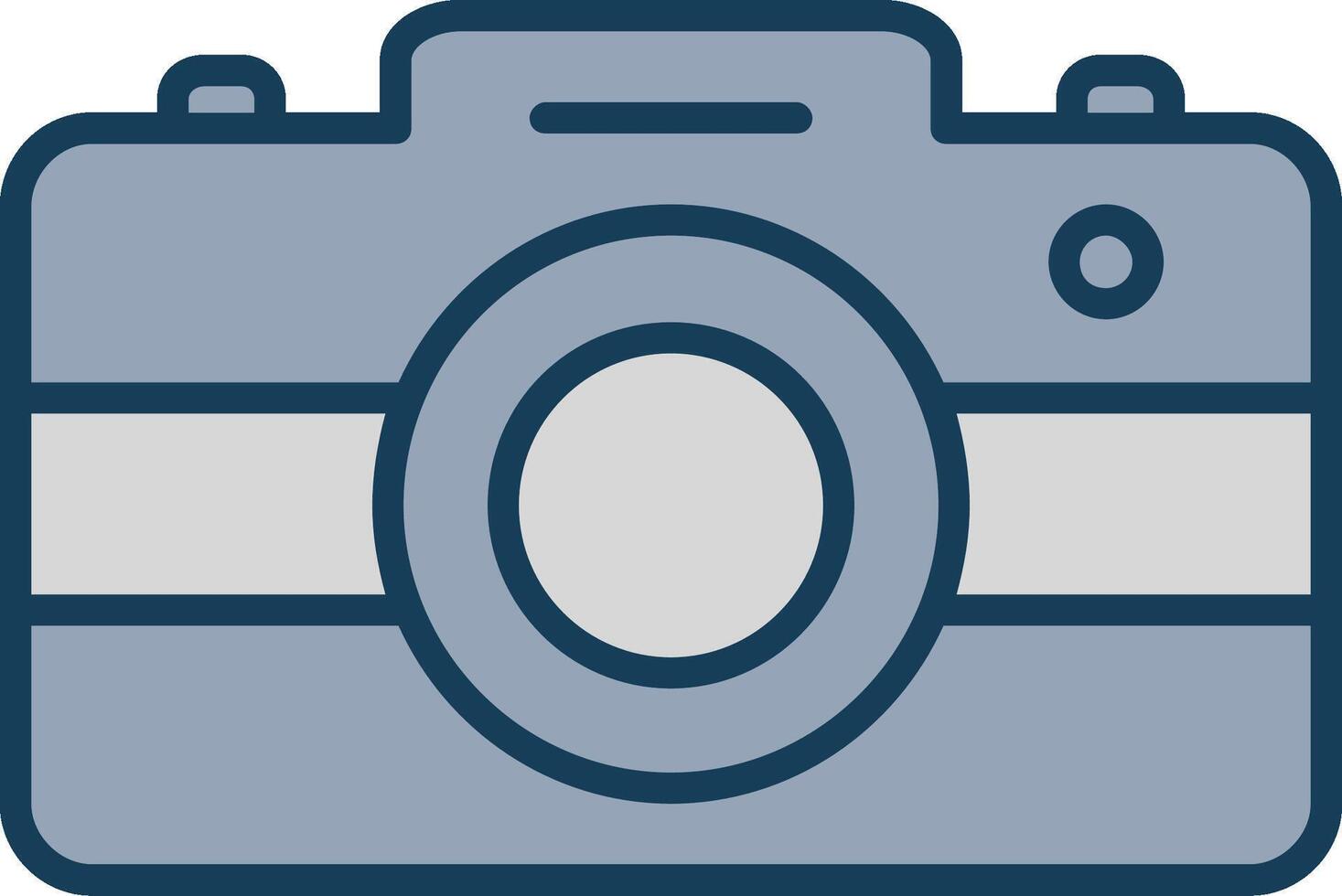 foto telecamera linea pieno grigio icona vettore