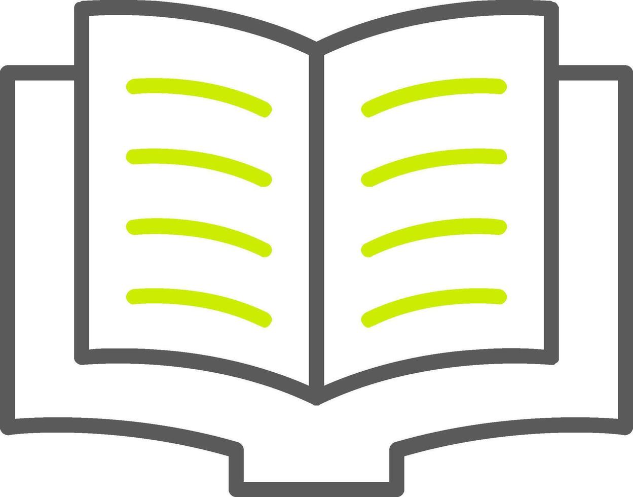 icona a due colori della linea del libro vettore