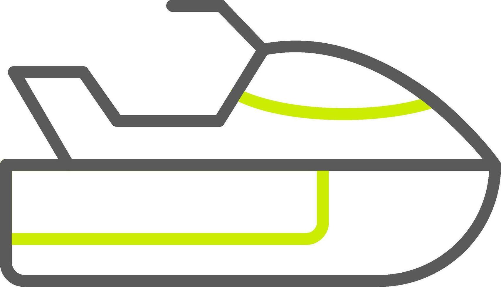 icona a due colori della linea di moto d'acqua vettore
