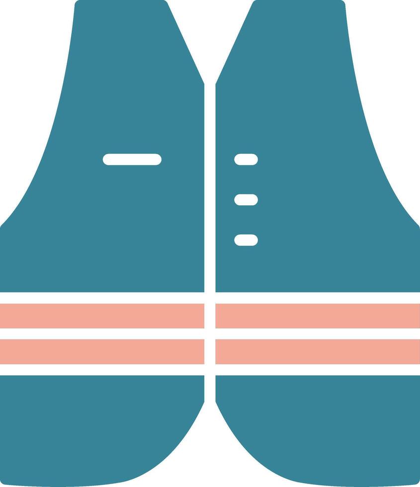 icona a due colori del glifo della maglia vettore