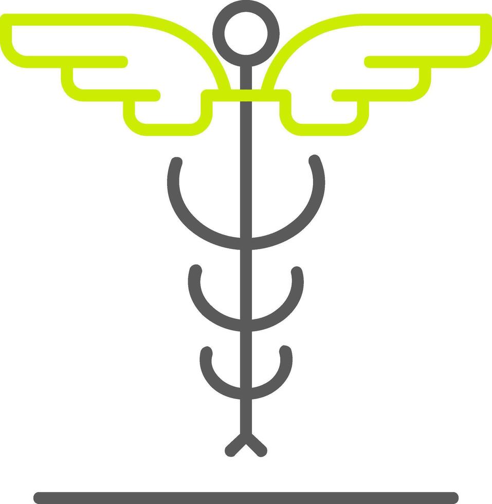 icona a due colori della linea di medicina vettore