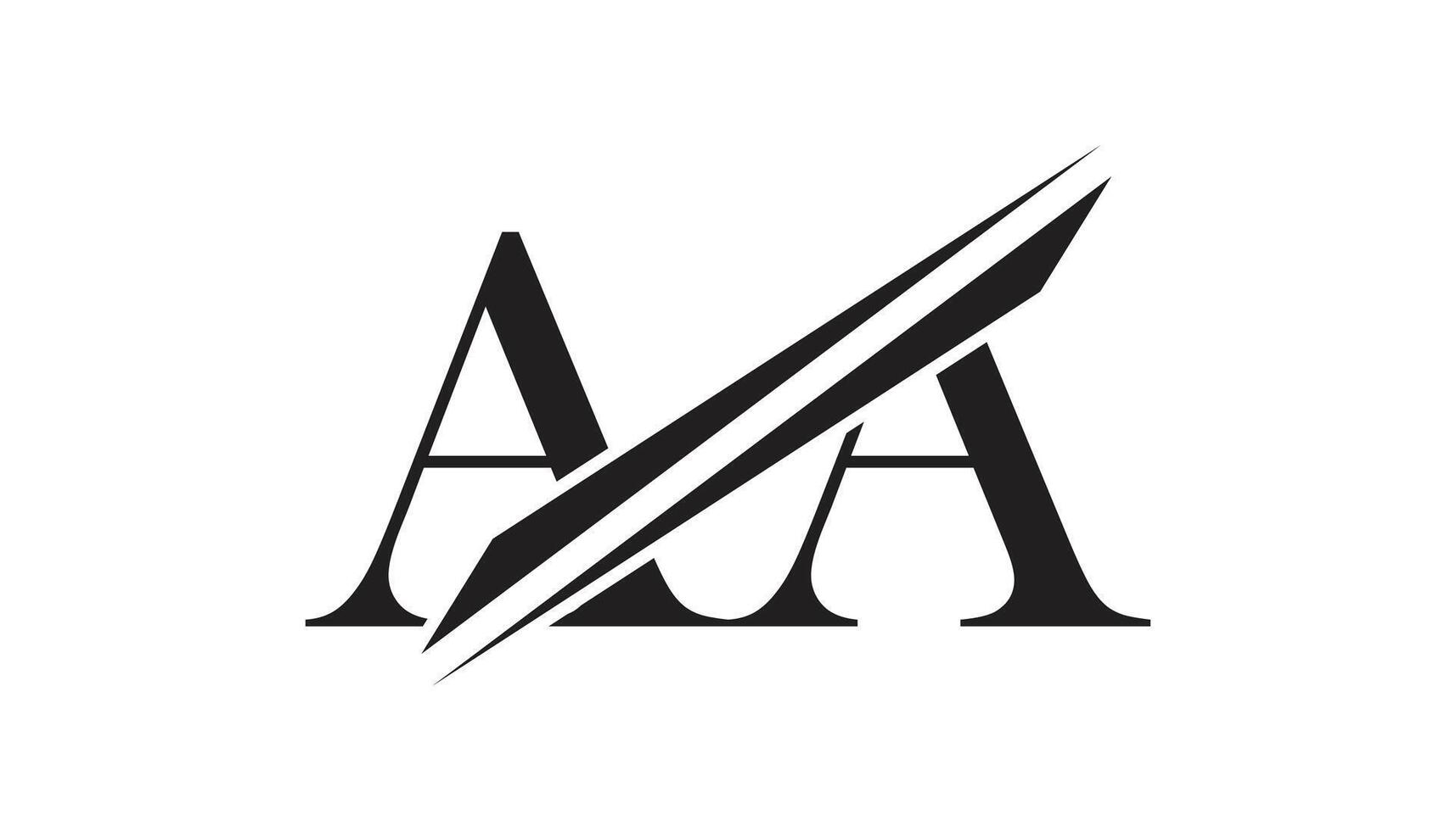 aa lettera logo design modello elementi. aa lettera logo design. vettore