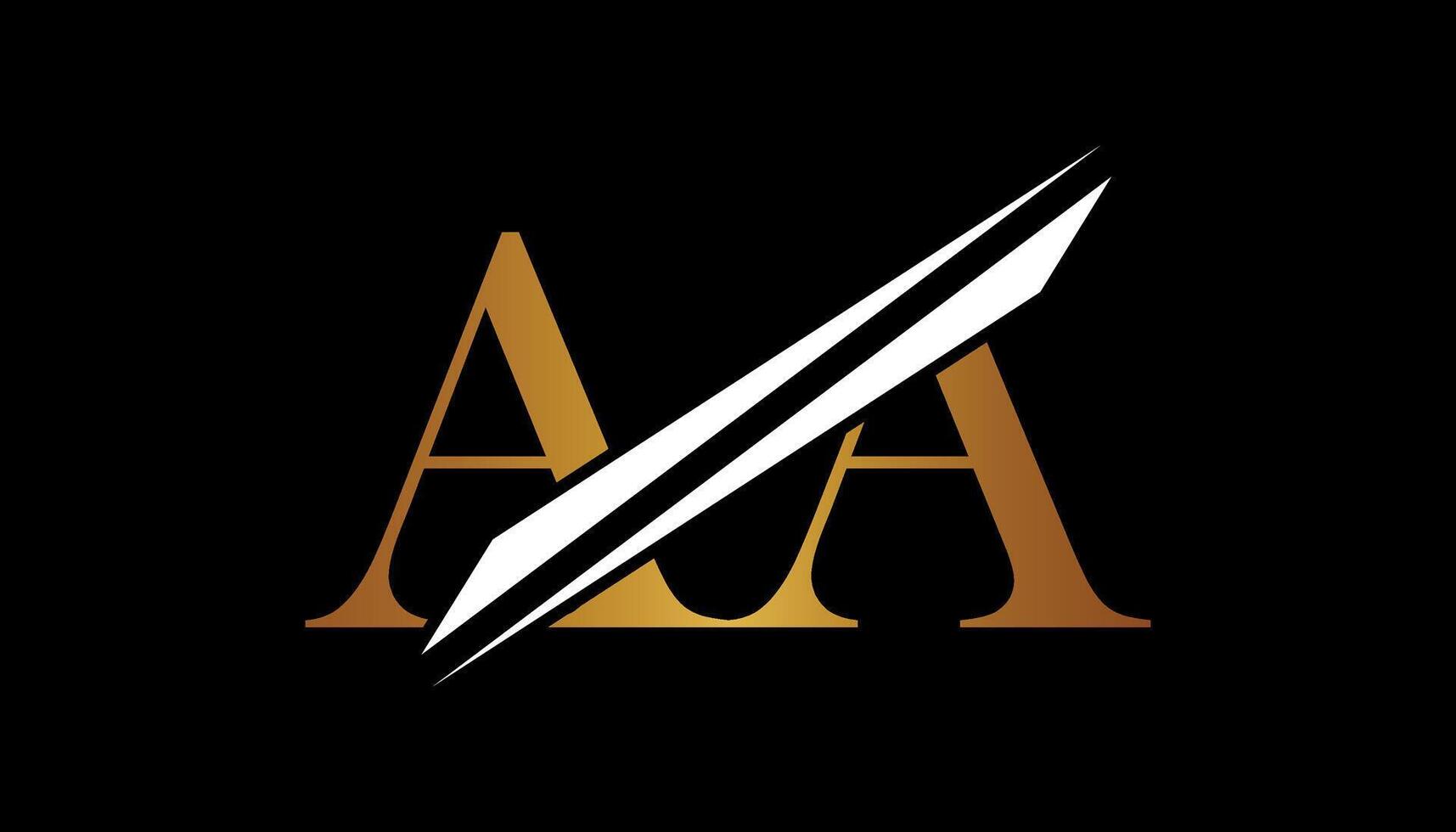 aa lettera logo design modello elementi. aa lettera logo design. vettore