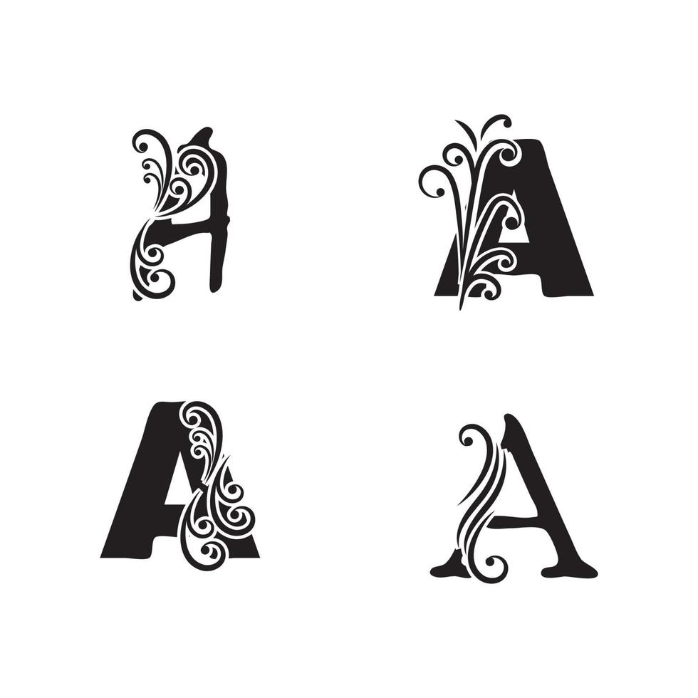 lettera a logo simbolo modello vettore icona design