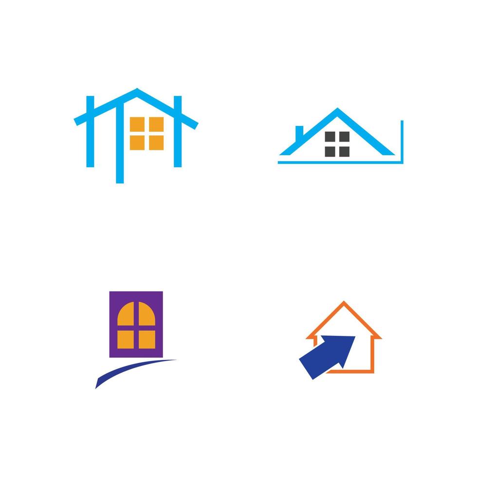 modello di progettazione dell'illustrazione dell'icona di vettore del logo della casa