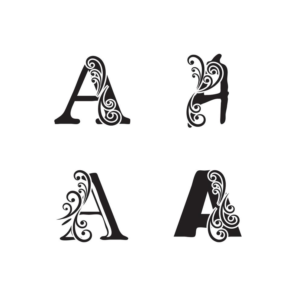 lettera a logo simbolo modello vettore icona design