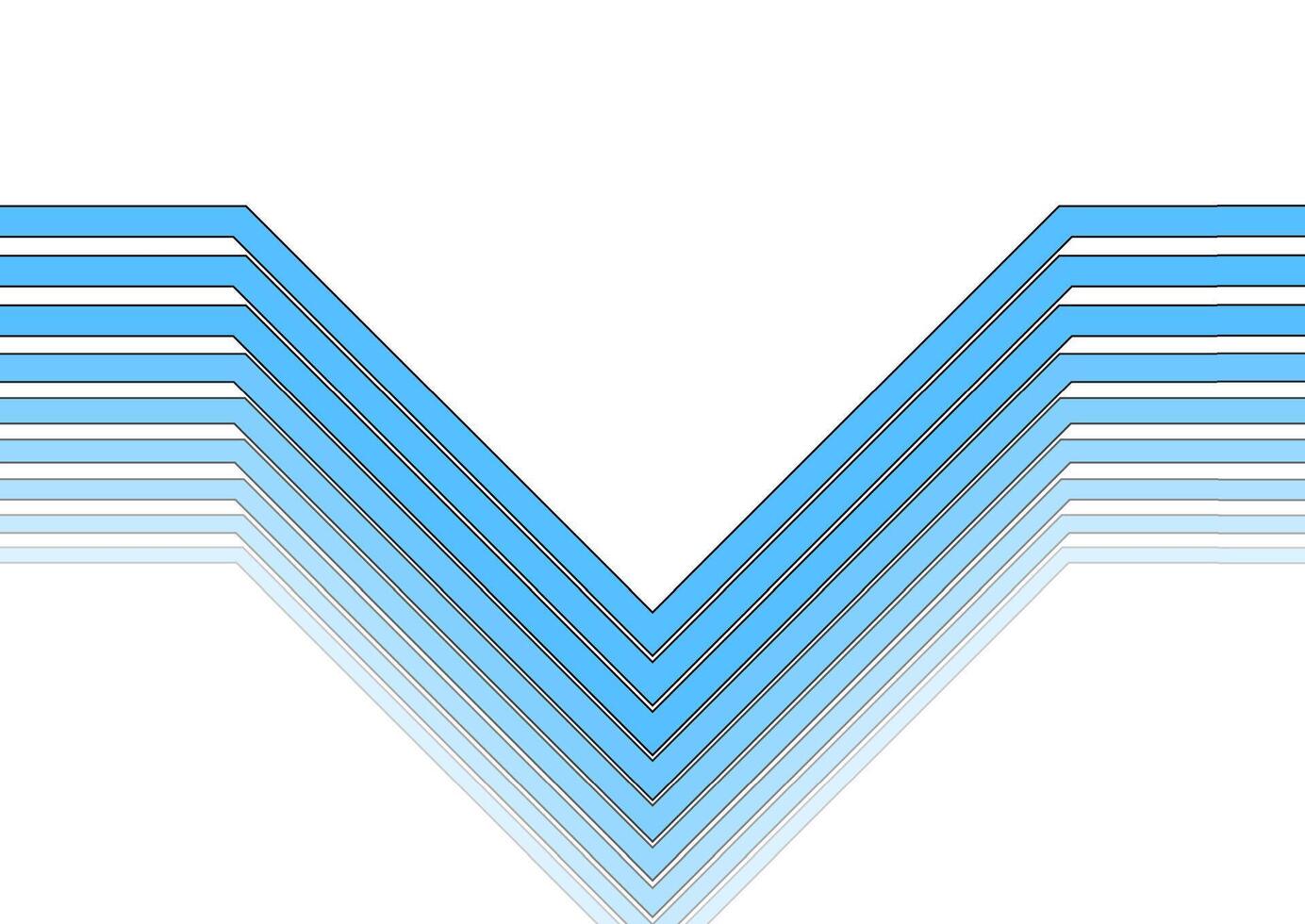 blu minimo frecce su bianca fondale astratto sfondo vettore