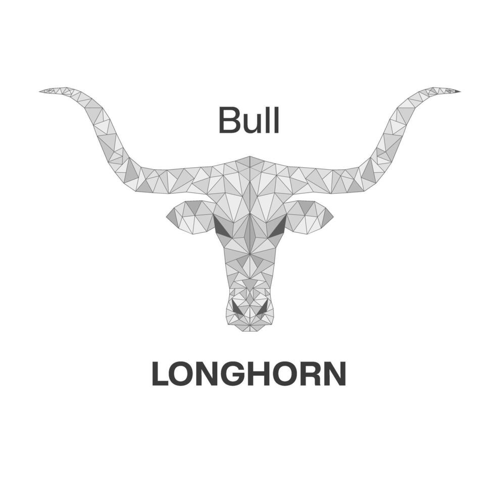 il Longhorn Toro è un' simbolo di Texas vettore