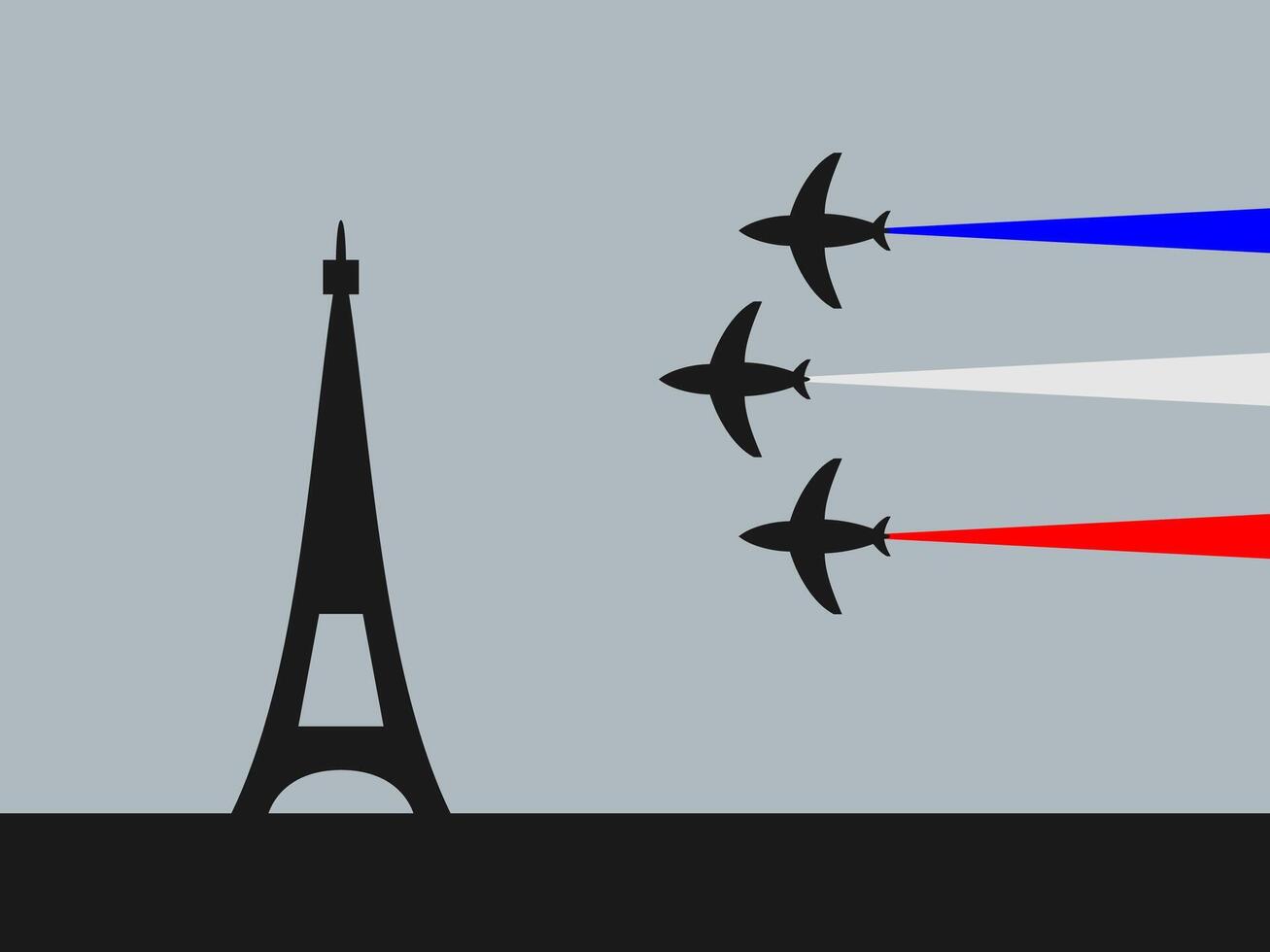 piatto design Parigi Giochi illustrazione vettore