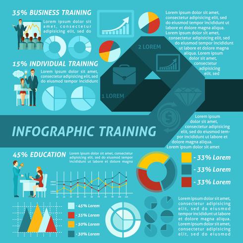 Infografica di formazione aziendale vettore