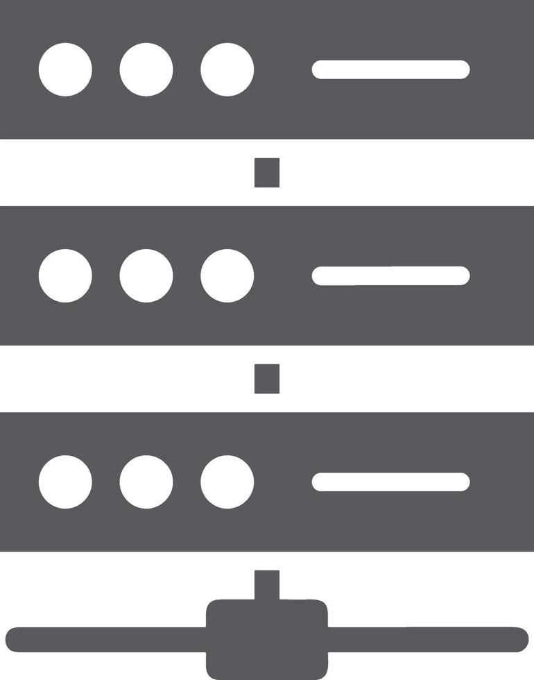Conservazione dati icona simbolo Immagine per Banca dati illustrazione vettore
