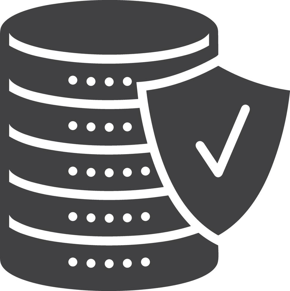 Conservazione dati icona simbolo Immagine per Banca dati illustrazione vettore