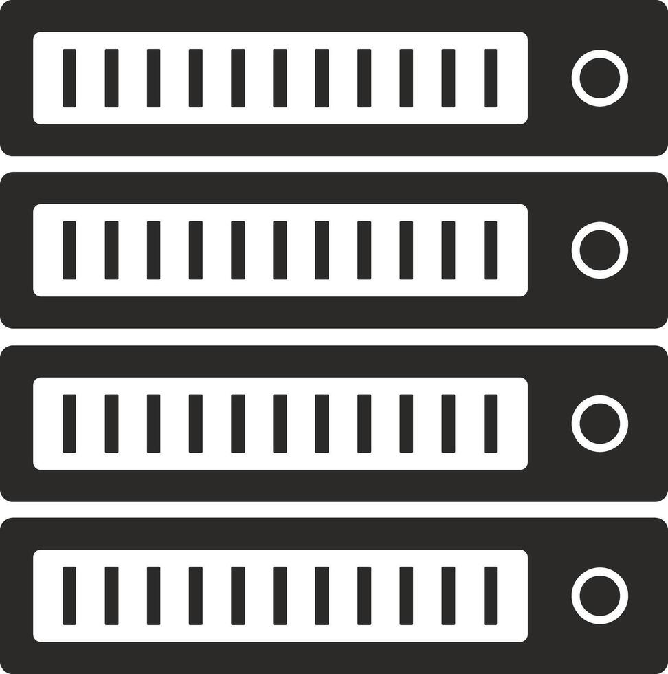 Conservazione dati icona simbolo Immagine per Banca dati illustrazione vettore