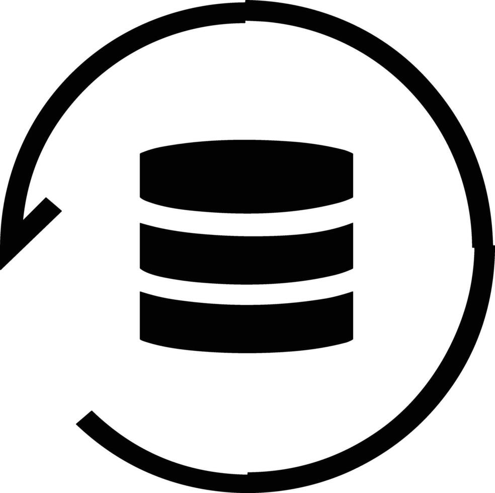 Conservazione dati icona simbolo Immagine per Banca dati illustrazione vettore