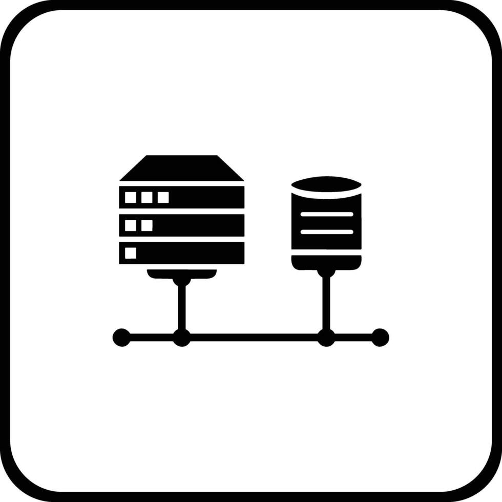 Conservazione dati icona simbolo Immagine per Banca dati illustrazione vettore