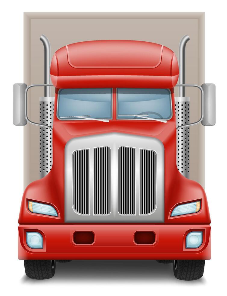 nolo camion auto consegna carico illustrazione isolato su bianca sfondo vettore