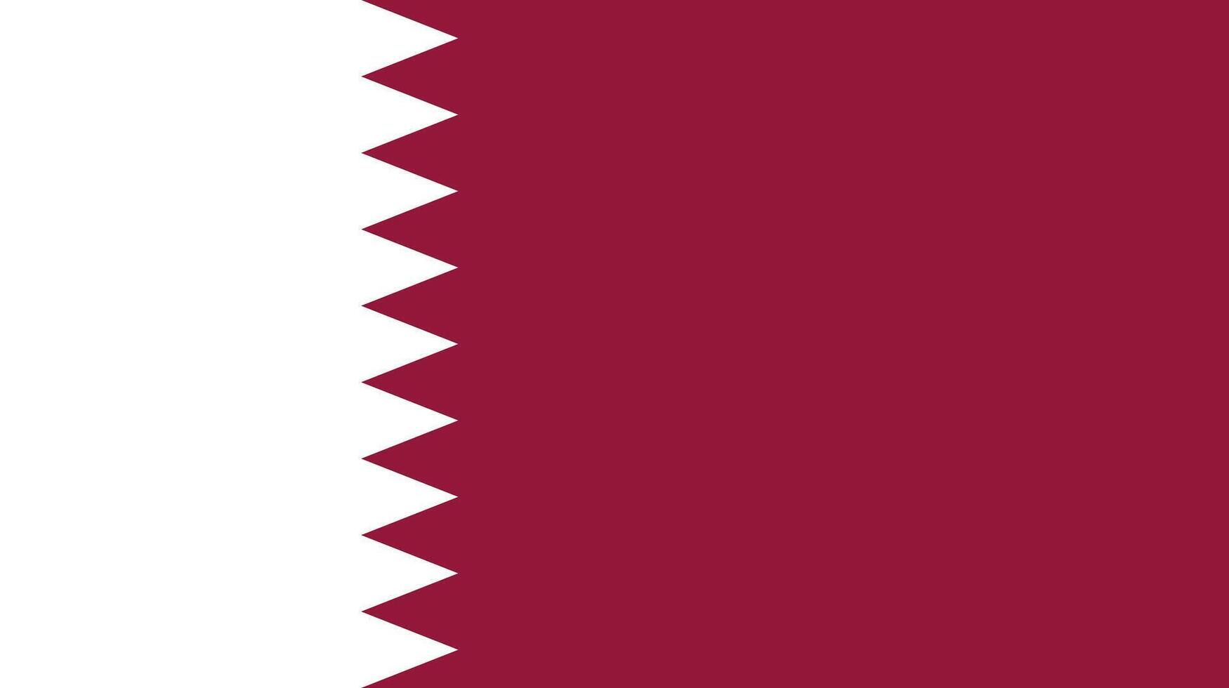 nazionale bandiera di Qatar. Qatar bandiera. vettore