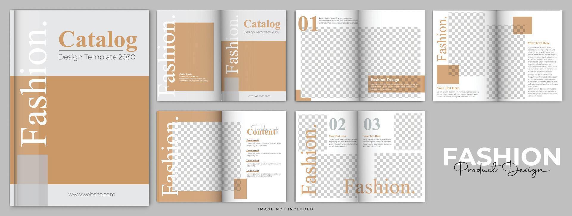 modello di brochure del profilo aziendale o modello di progettazione di brochure aziendale multipagina vettore