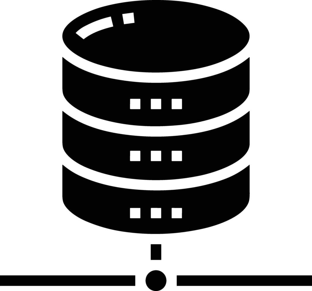 Conservazione dati icona simbolo Immagine per Banca dati illustrazione vettore