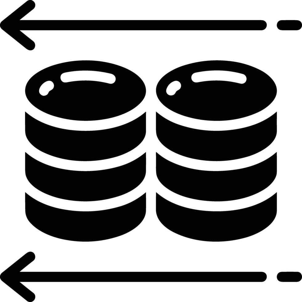 Conservazione dati icona simbolo Immagine per Banca dati illustrazione vettore