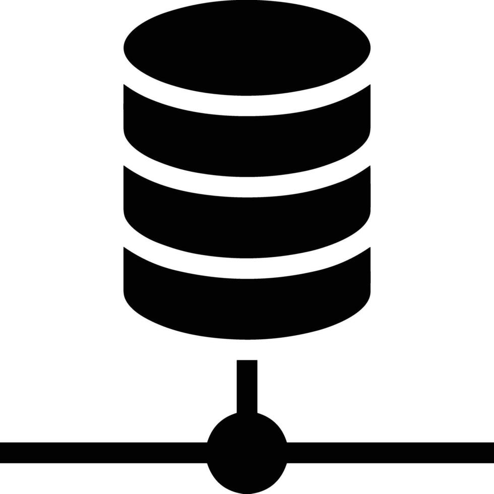 Conservazione dati icona simbolo Immagine per Banca dati illustrazione vettore