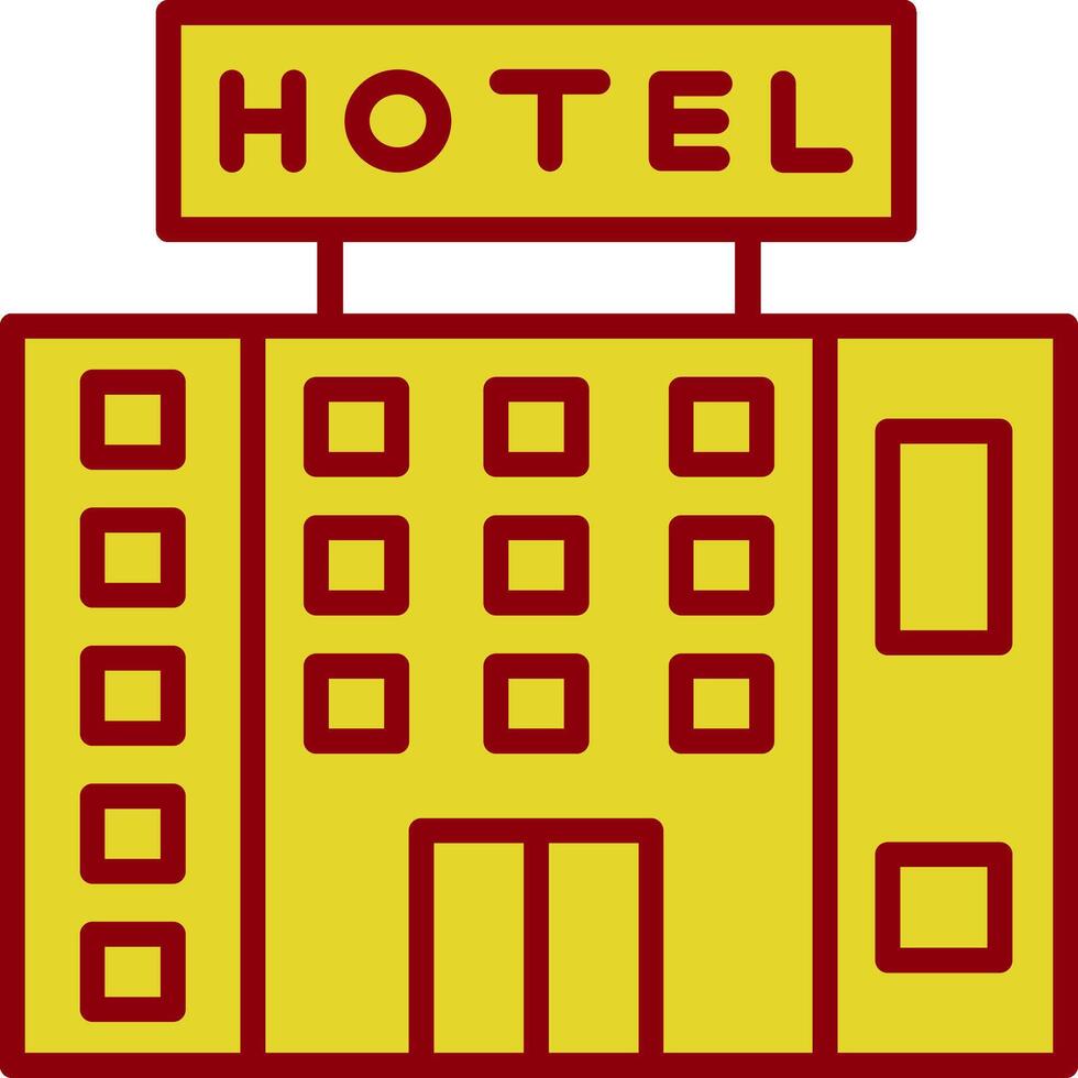 Hotel Vintage ▾ icona design vettore