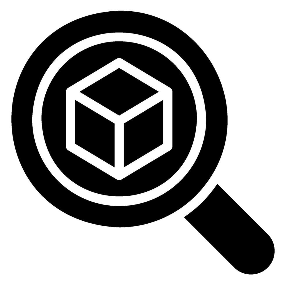 icona del glifo di ricerca vettore