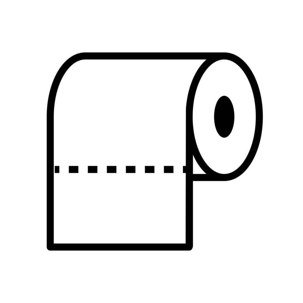 icona di carta igienica vettore
