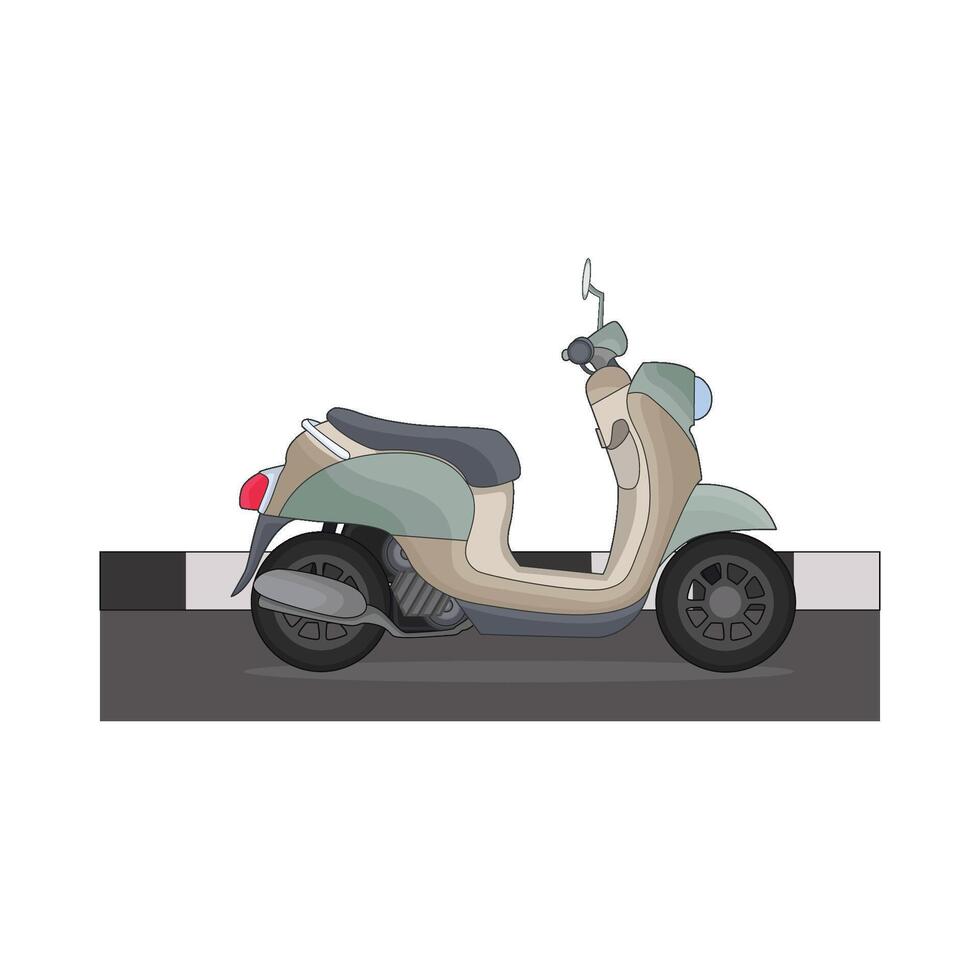 illustrazione di scooter vettore