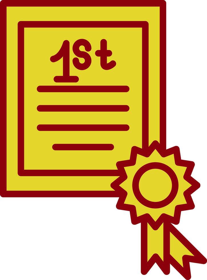 certificato Vintage ▾ icona design vettore