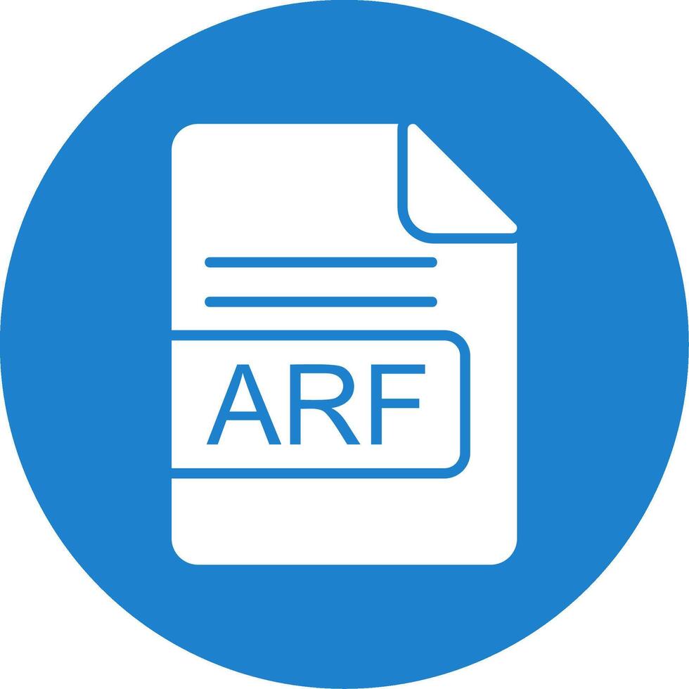 arf file formato Multi colore cerchio icona vettore