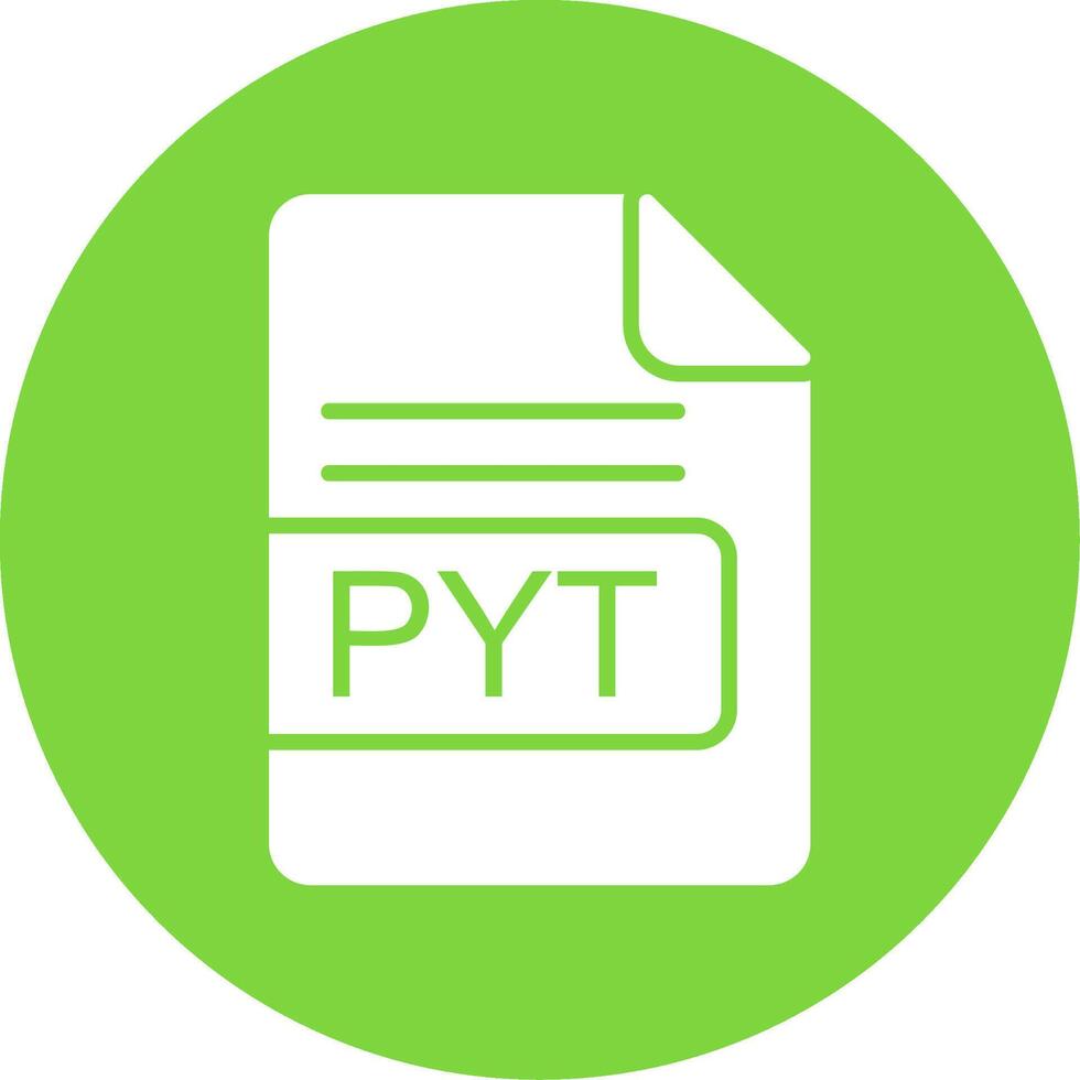 pyt file formato Multi colore cerchio icona vettore