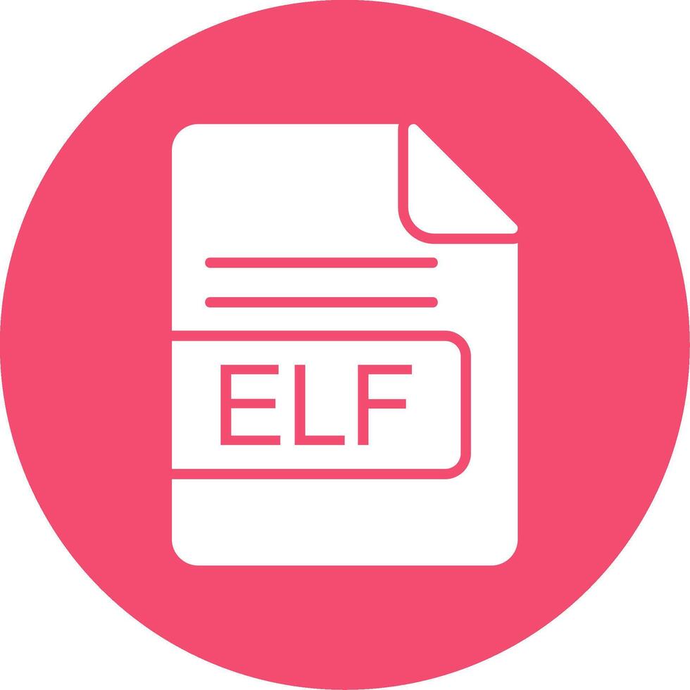 elfo file formato Multi colore cerchio icona vettore