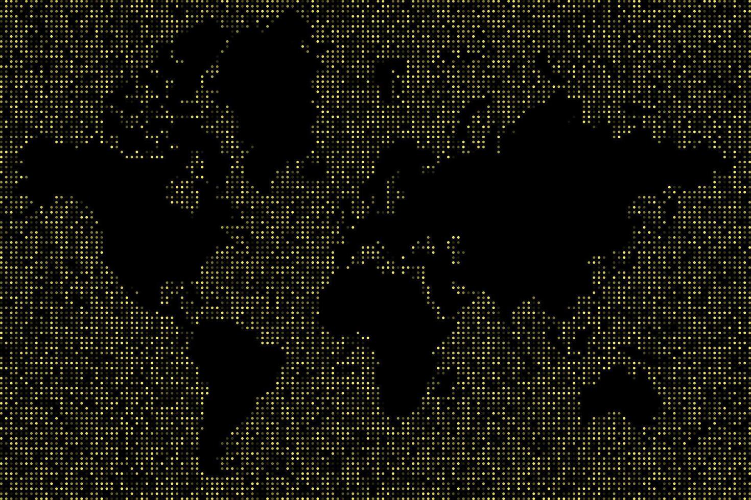 giallo puntini mondo carta geografica sfondo sfondo vettore