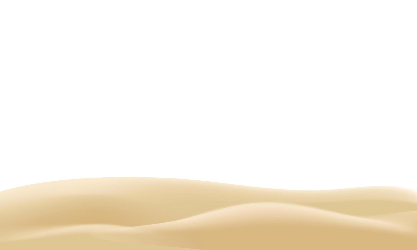 realistico mare sabbia onda sfondo design vettore