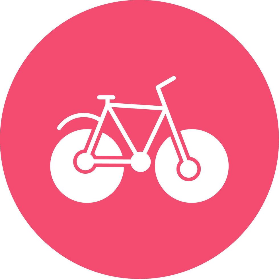 bicicletta Multi colore cerchio icona vettore