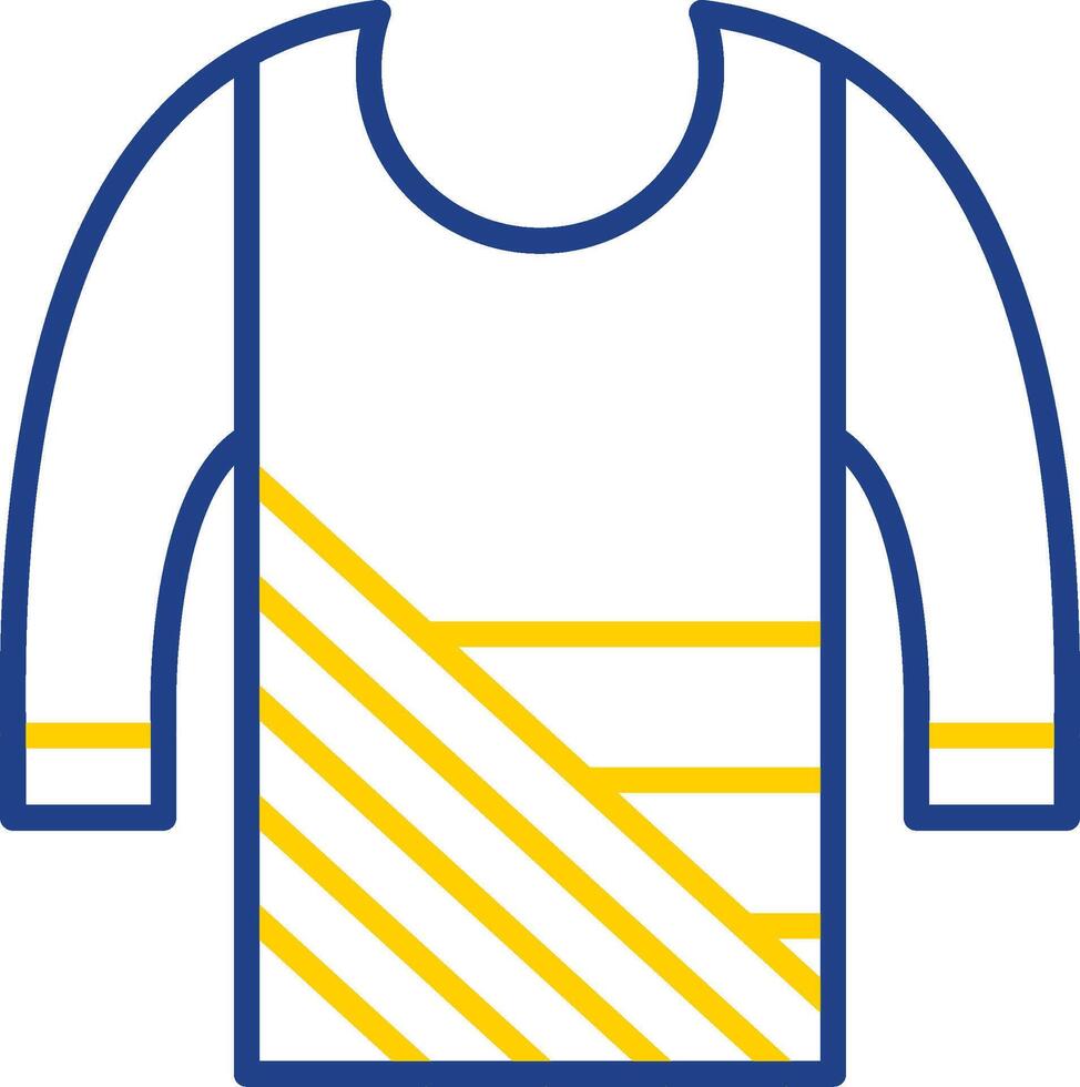 maglione linea Due colore icona design vettore
