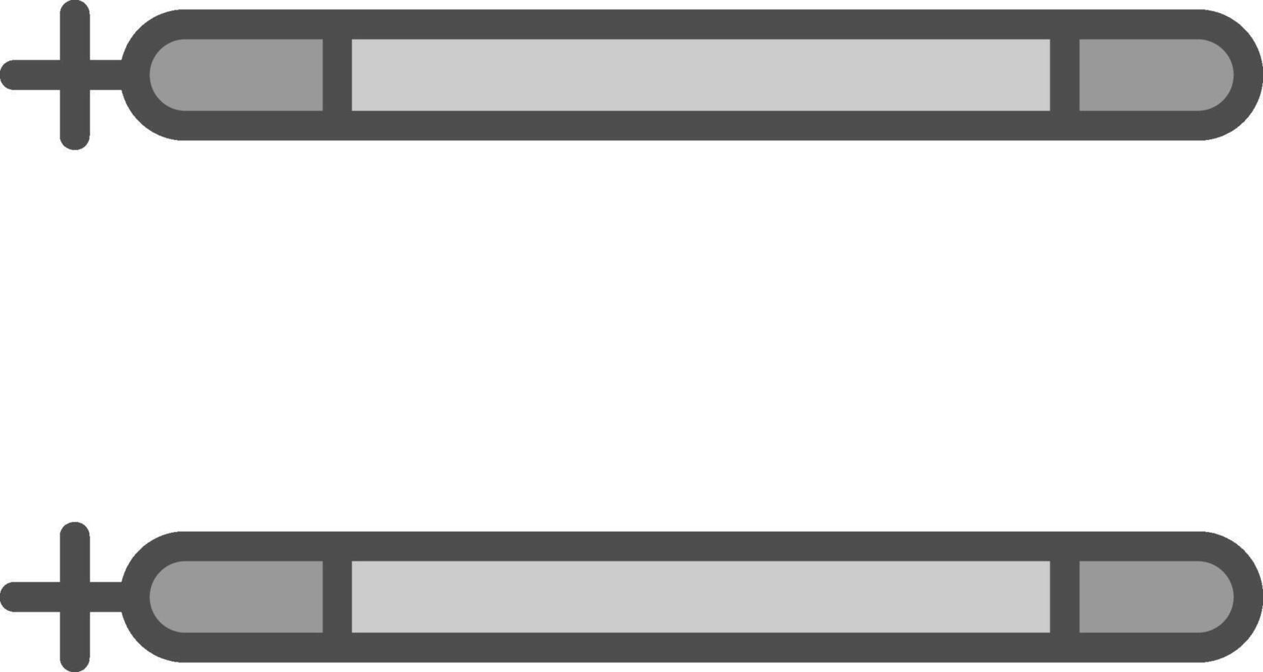 bastoni linea pieno in scala di grigi icona design vettore