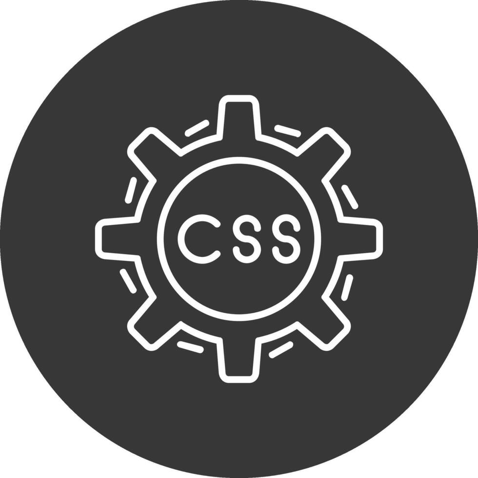 css codifica linea rovesciato icona design vettore