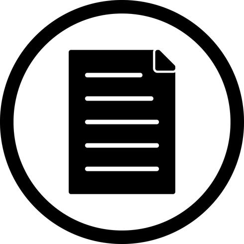 Icona del documento vettoriale