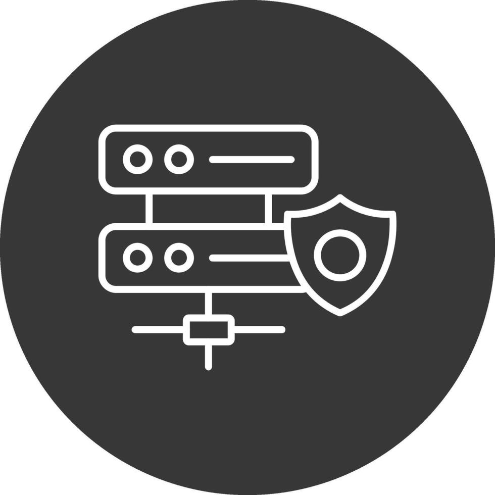 server linea rovesciato icona design vettore