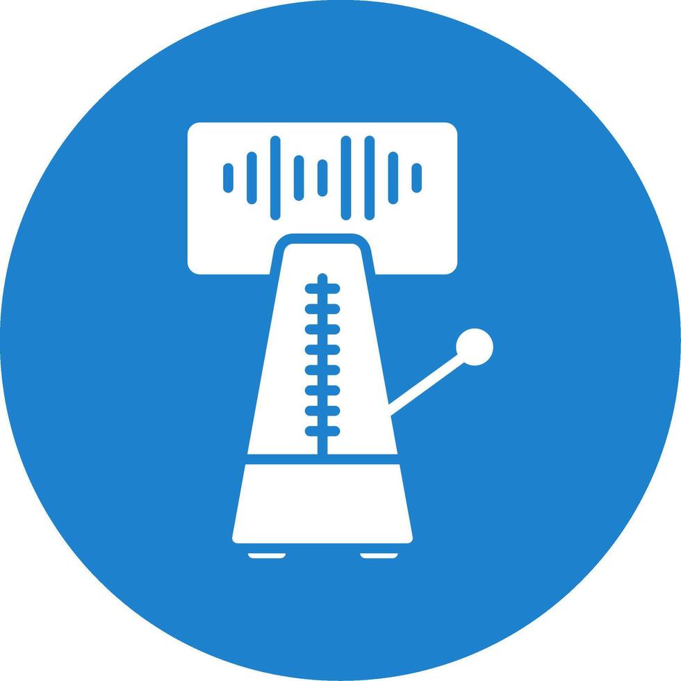 metronomo Multi colore cerchio icona vettore