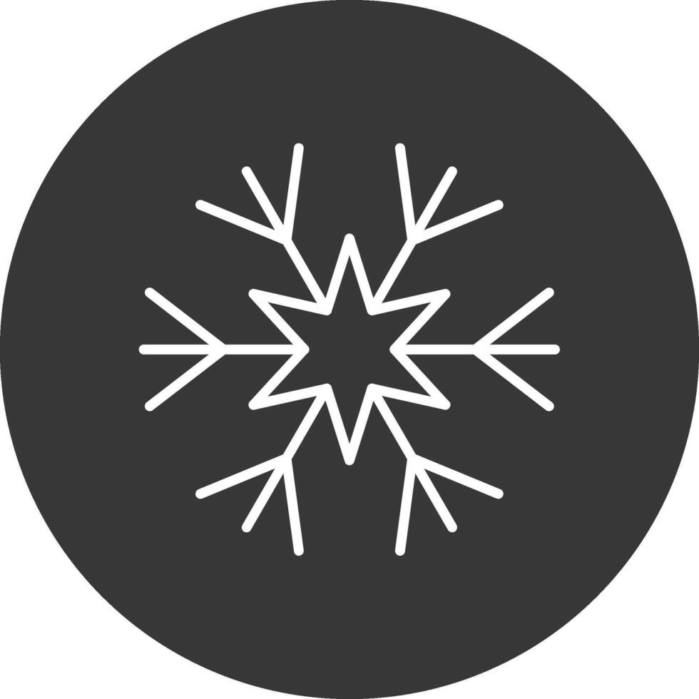 fiocco di neve linea rovesciato icona design vettore