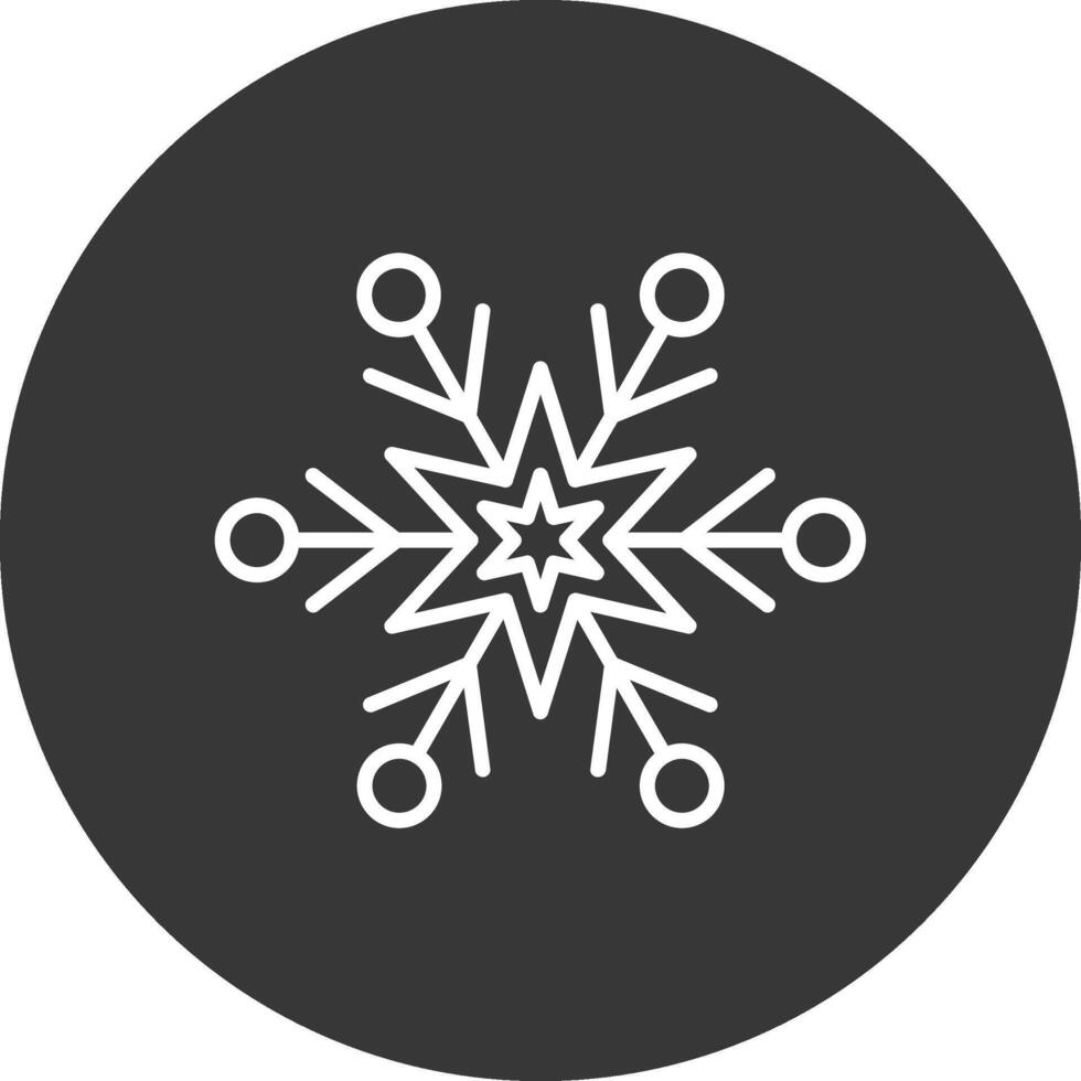 fiocco di neve linea rovesciato icona design vettore