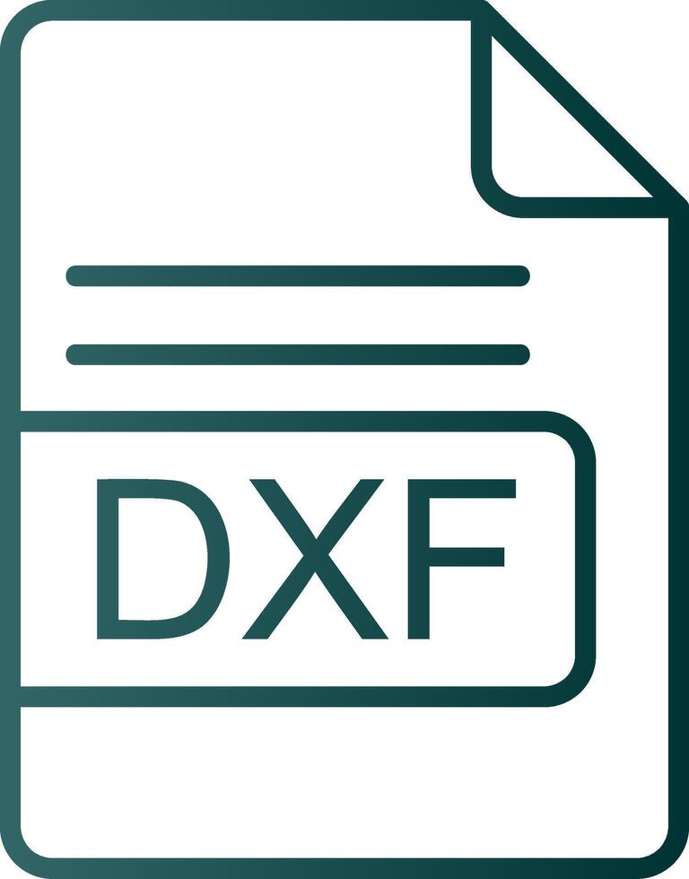 dxf file formato linea pendenza icona vettore