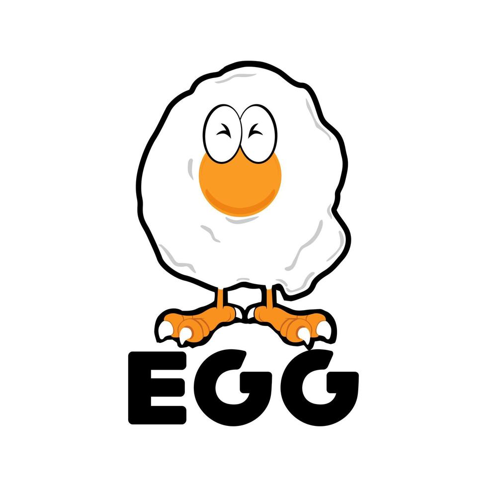 uovo con disegno dell'illustrazione degli artigli vettore