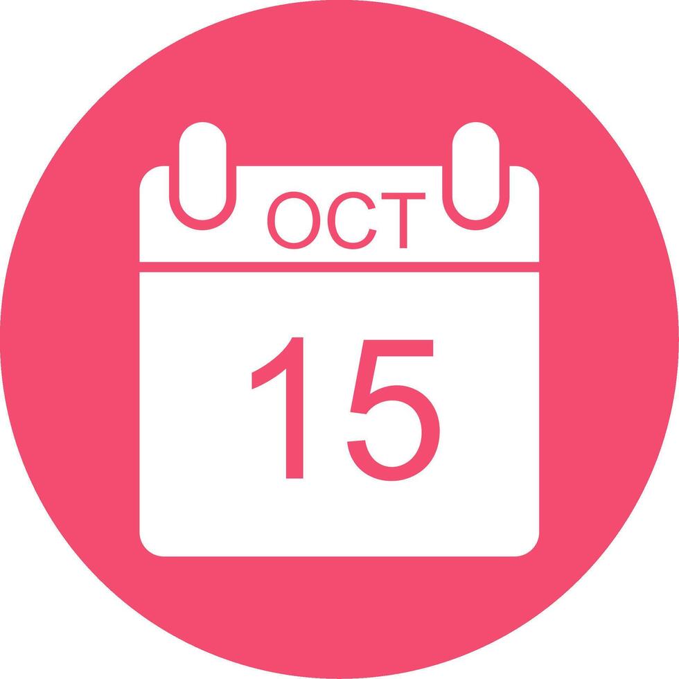 ottobre Multi colore cerchio icona vettore
