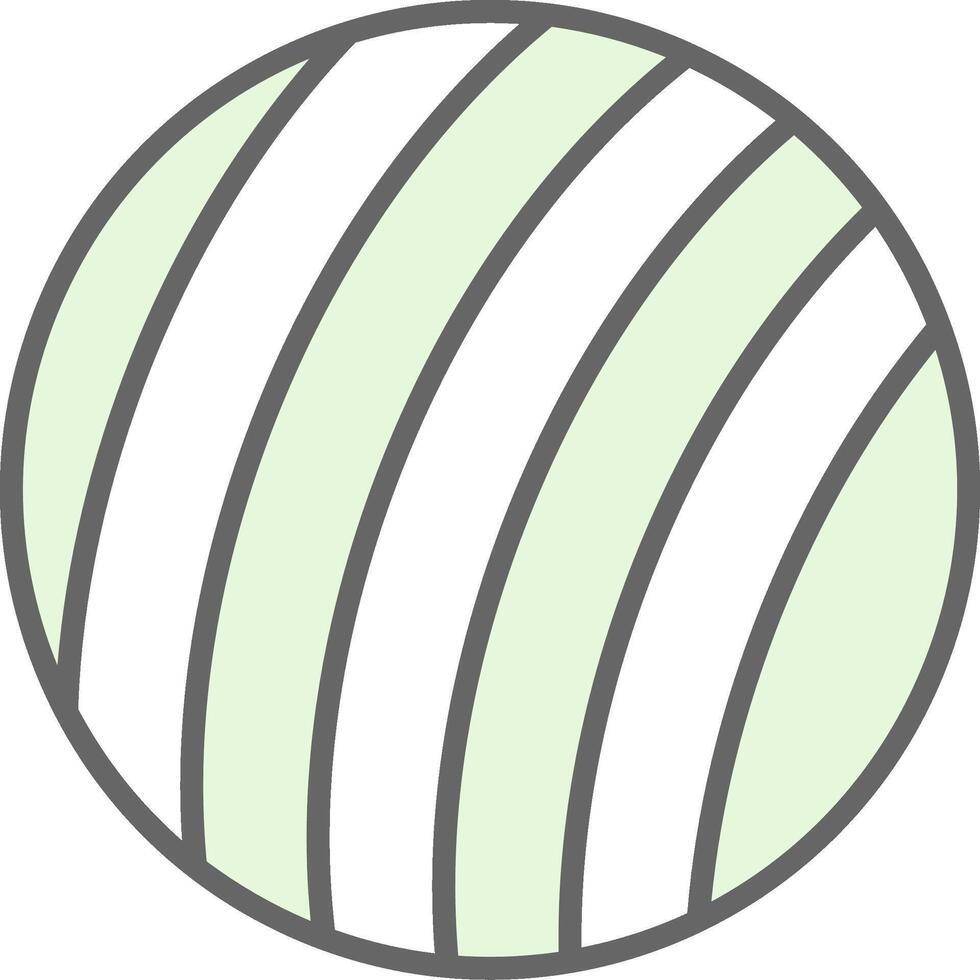 esercizio palla fillay icona design vettore